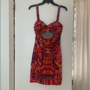 Mara Hoffman Ruched Keyhole Party Dress